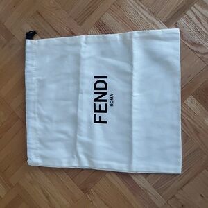 Fendi Cotton Dust Bag Dustbag Shoes Purse